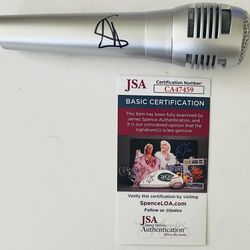 STEVE WINWOOD SIGNED AUTOGRAPHED MICROPHONE TRAFFIC SINGER LEGEND JSA COA RARE!