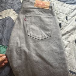 Levi 501S Gray Jeans