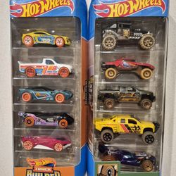 2 Hot Wheels Packs -Track Builder & Mud Studs