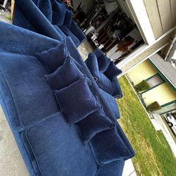 3 Piece Set Couches With Ottoman 