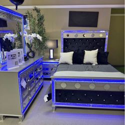 New 4pc Bedroom Set In Box Buy Now Pay Later $39 Down No Credit Needed 