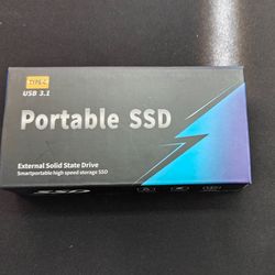 Portable SSD 2TB USB‑C 3.1 External Solid State Drive