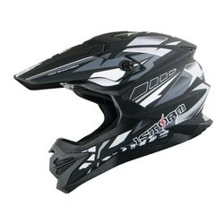 Motocross Adult Helmet Downhill Mountain Bike Helmet BMX MX ATV Dirt Bike Storm Style HF803(Size L)