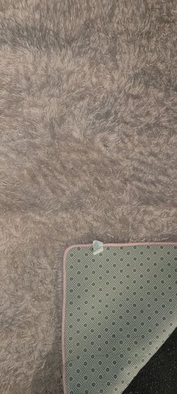 Baby pink.shag 8 by 10 rug