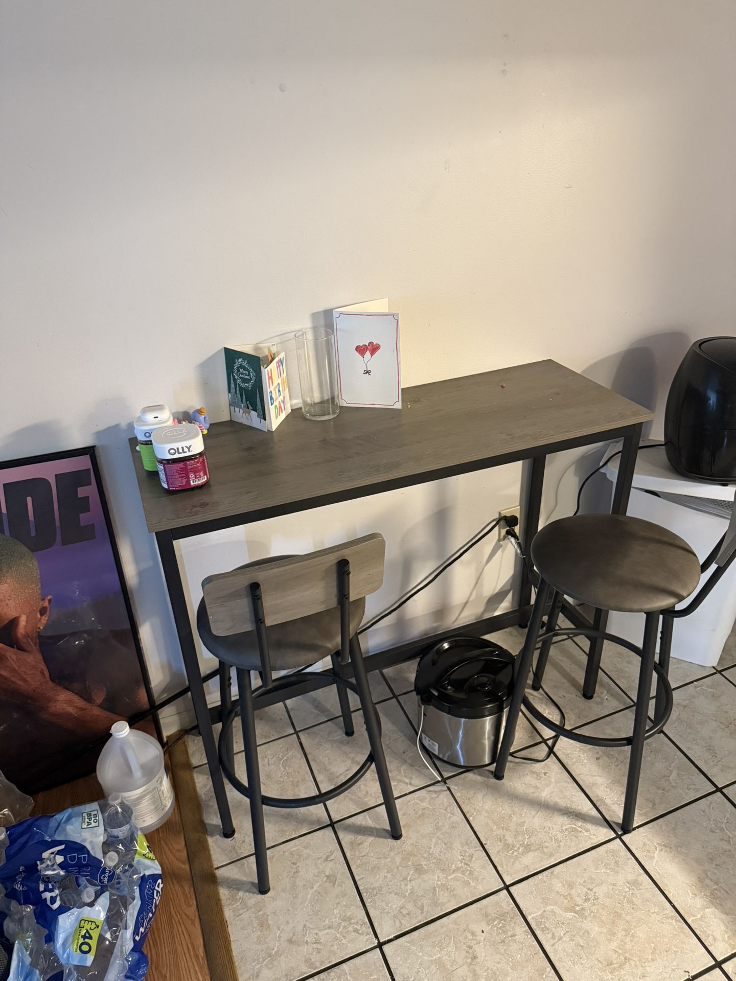 Wayfair Bar stools and table