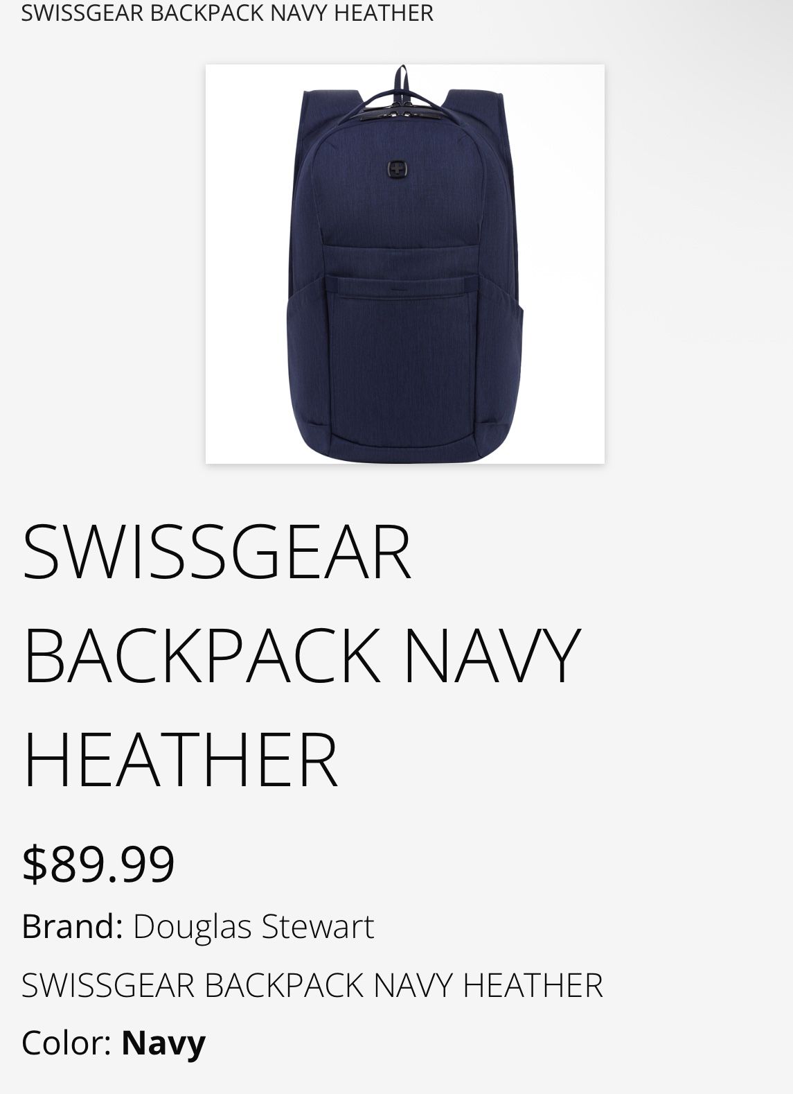 SWISSGEAR BackPack