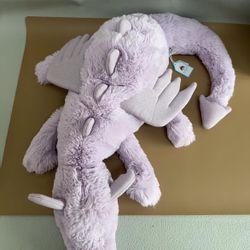 Jellycat lavender dragon bag charm keychain- NWT Retired- FAST SHIP!