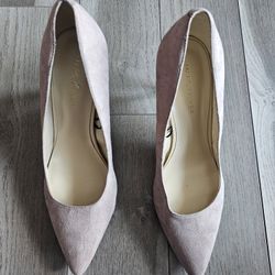 Marc Fisher Suede Like Pink Kitten Heels Pumps Size 8