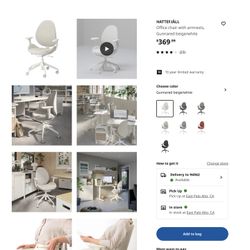 Pink Office Swivel Chair 