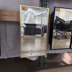 ON SALE!! 16 in. W × 28 in. H Rectangular Gold Metal Mirrored Medicine Cabinet. Recessed or Surface Mount for Bathroom