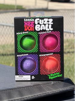 Teenie NeeDoh Fuzz Ball 4-Pack