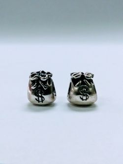 Authentic Pandora 925 ALE Silver Money Bag Charm $24.99 each