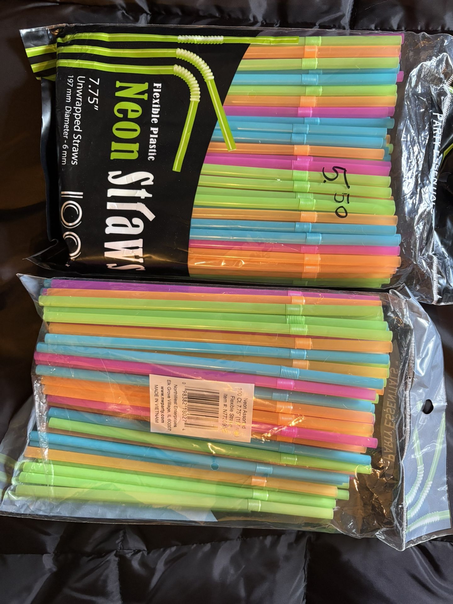 Straws / Colors/ Neon/ Unwrapped