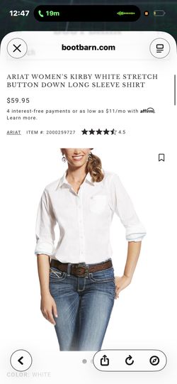 Ariat White Shirt
