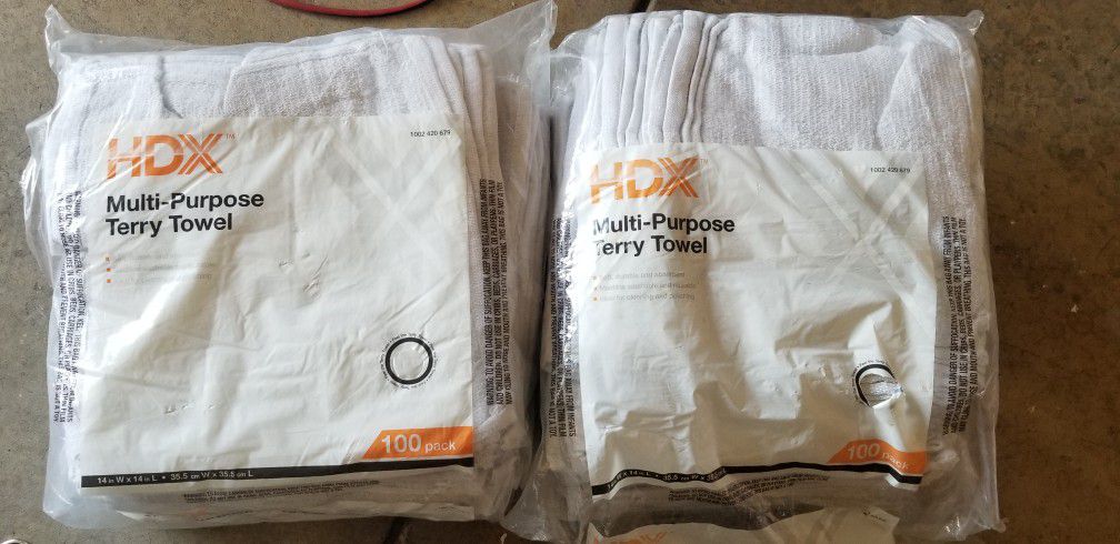 HDX Multi-Purpose Terry Towels (100pk x 2ea.)