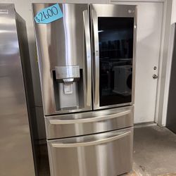 LG InstaView 4 Door Refrigerator With CRAFT ICE!!