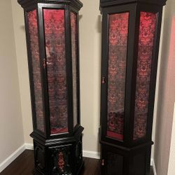 2 Gothic Style Cabinets