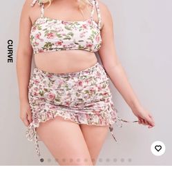 Cider 3 Piece High Waisted Bikini Set Curve