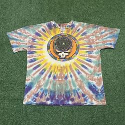 Vintage 1995 Grateful Dead Summer Tour Tie Dye Tee   Men's Size Extra Large   Perfect Condition