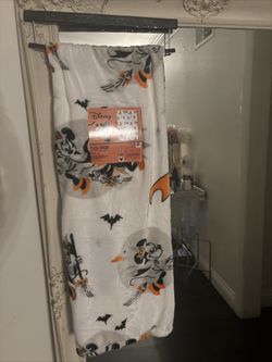 DISNEY MICKEY &MINNIE MOUSE HALLOWEEN PLUSH THROW BLANKET 50 x 70"