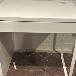 MICKE Desk, white, 28 3/4x19 5/8 "
