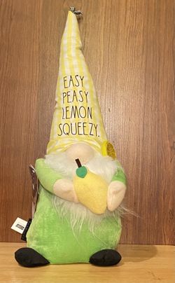 Rae Dunn Easy Peasy Lemon Squeeze Plush Gnome