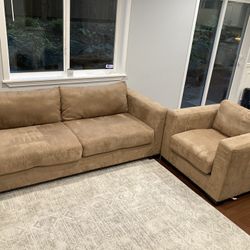 Microfiber Sofa (2 Pieces)