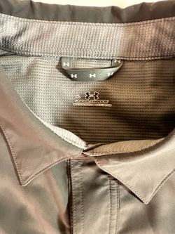 Under Armour Men's XL Button-Down Fishing Shirt – Gray
