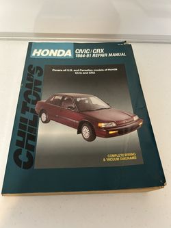 Chilton's  Manual Honda Civic / CRX Repair Manual 1984-91