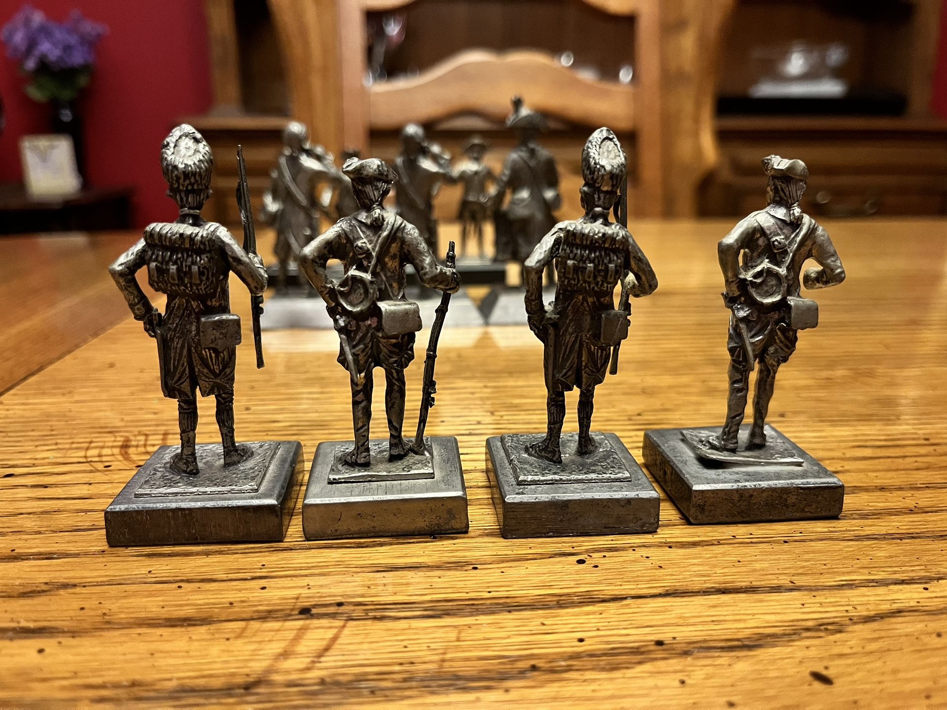 Vintage K/S Pewter Soldier & Cannon Figurine Set for Sale in Geneva, IL