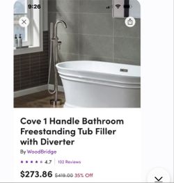 Single Handle Freestanding Tub Filling Faucet