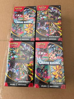 Pokémon Pitch Black +  Chaos Rising Booster Bundle Boxes