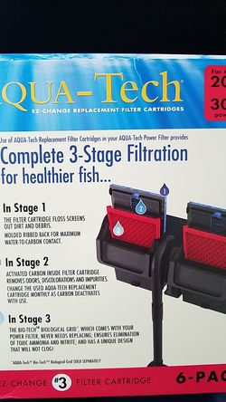 Aqua-Tech power fish filters 6 pack
