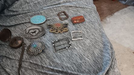 Belt Buckles And Pocket Compass