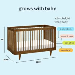Mid century modern baby crib new in box