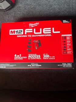 M12 FUEL 12V Lithium-Ion Brushless Cordless 4-in-1 Installation 3/8 in. Drill Driver with 4 Tool Head