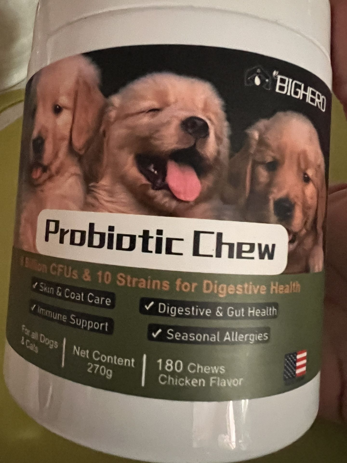 BIGHERO Probiotics for Dogs and Cats