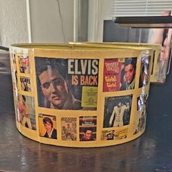 Elvis Presley Laminated Lampshade. 16" x 9", Excellent Condition.