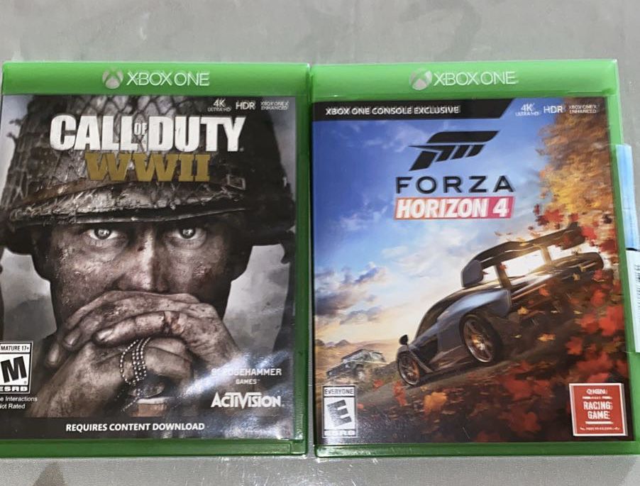 Forza horizon 4 , Call of Duty WW2 /Xbox ONE