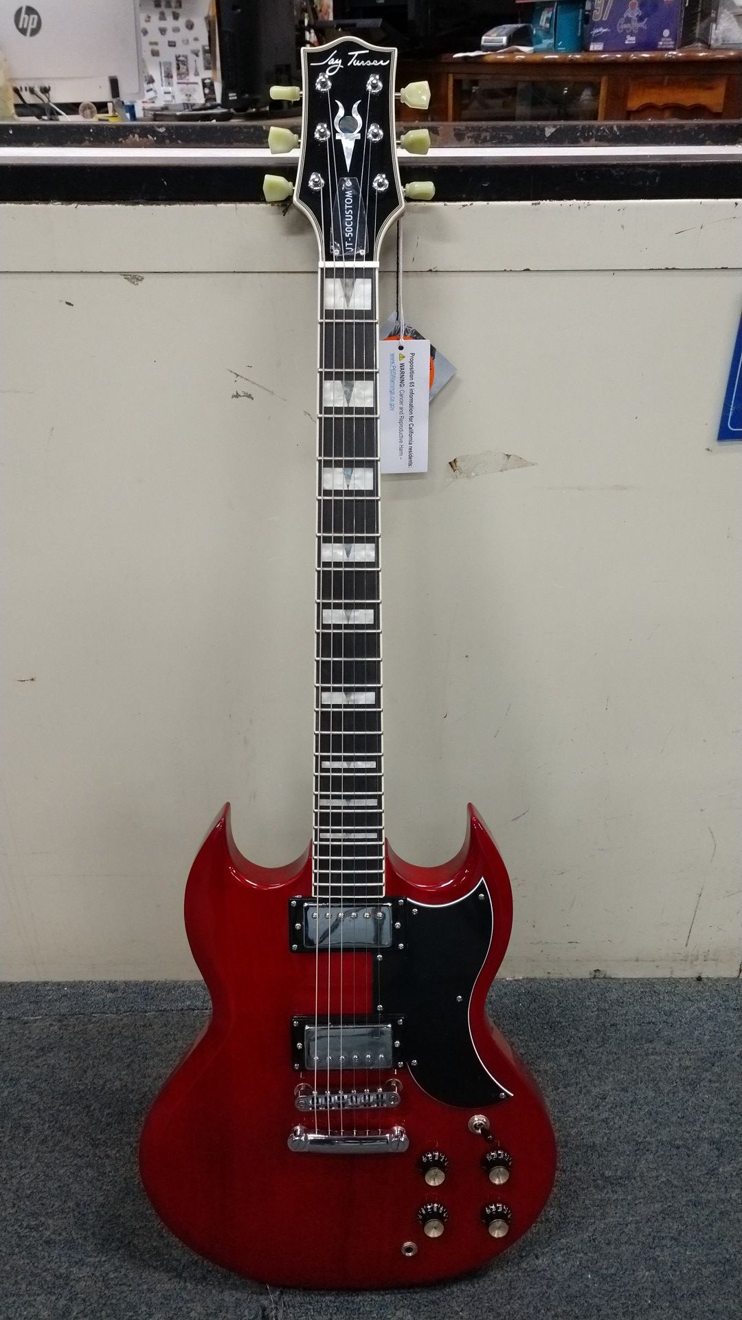 Jay Turser Electric Guitar Red Finish Brand New Sounds Great