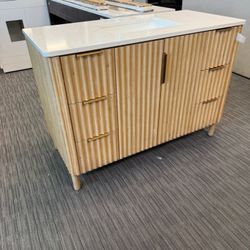 48” Bathroom Vanity In Wood Color 
