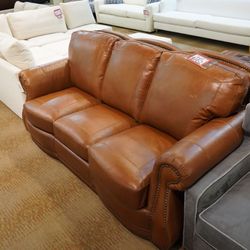 Sofa — Rocky Mountain Leather Roll-Arm (Brandy) 1015D905530577