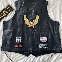 Leather Riding Vest