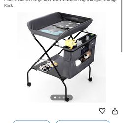 Rolling Baby Changing Table with Wheels