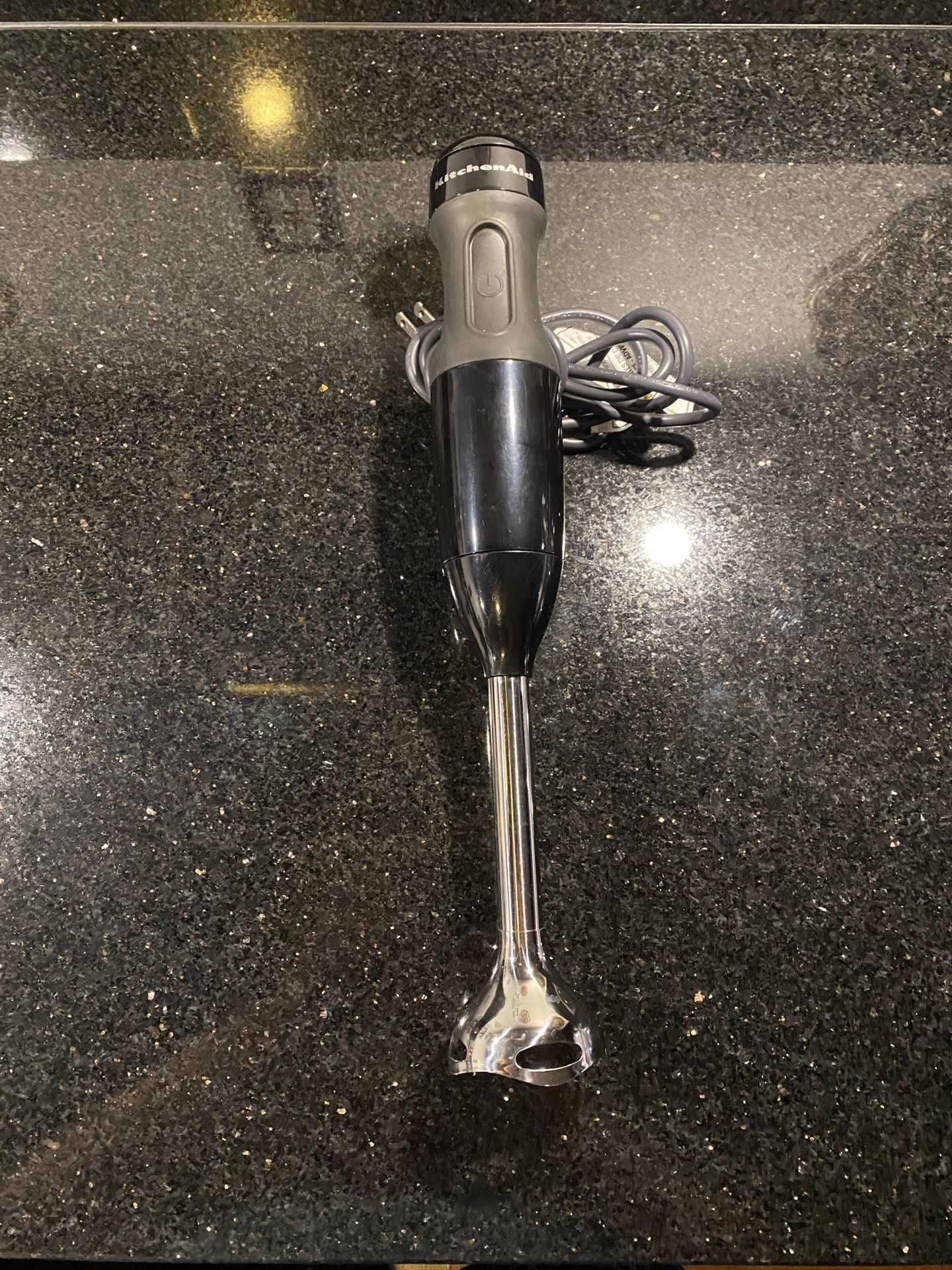 KitchenAid Stick Hand Blender KHB12310B Silver Black Mixer with 3 Speed Settings