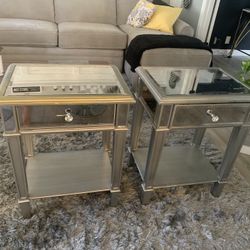 Mirrored Night Stands