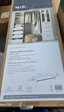 Style Selections Lana Collection Shelf and Rod Connector