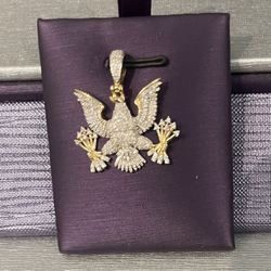 Federal Eagle Diamond Pendant 
