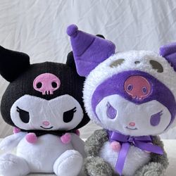 Sanrio Kuromi Plush Set – Witch Hat & Classic Outfit – Kawaii Collectibles 