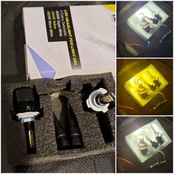 9005 h10 9140 9145 led bulbs 3 color switchable 6000k/3000k/4500k new!